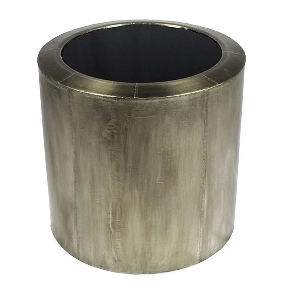 Moti Furniture Hughes Aldrin End Table in Silver