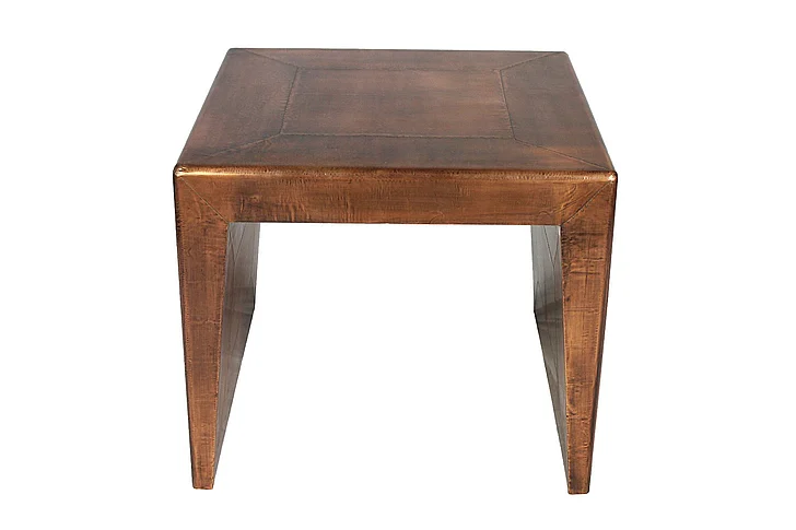 Moti Furniture Mar Vista Wright End Table in Copper