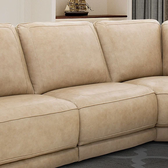 Liberty Furniture Blake Modular Armless Chair in Sophia Oatmeal Leather 6000OM-40A