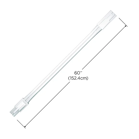 Dals PowerLed Puck 60" Extension Cord for Powerled Series in White 6001-E60