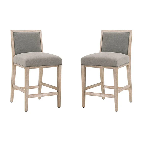 Essentials For Living Martin Counter Stool (Set of 2) in LiveSmart Peyton Slate 6008CS.NG/LPSLA