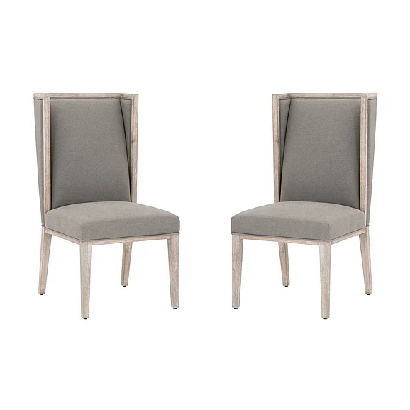 Essentials For Living Martin Wing Chair (Set of 2) in LiveSmart Peyton Slate 6009.NG/LPSLA CLOSEOUT
