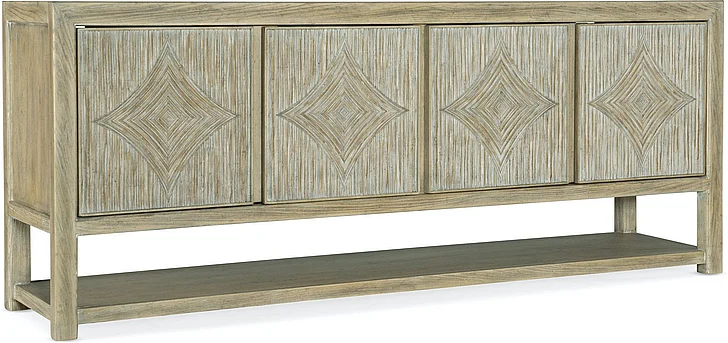 Hooker Furniture Surfrider Entertainment Console in Light Wood 6015-55480-80