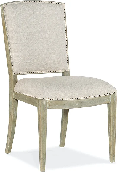 Hooker Furniture Surfrider Carved Back Side Chair (Set of 2) in Light Wood 6015-75411-80