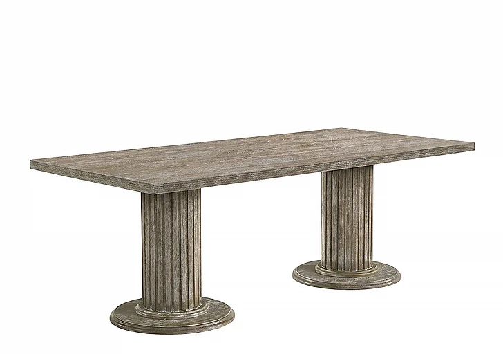 Acme Furniture Gabrian Dining Table in Reclaimed Gray 60170