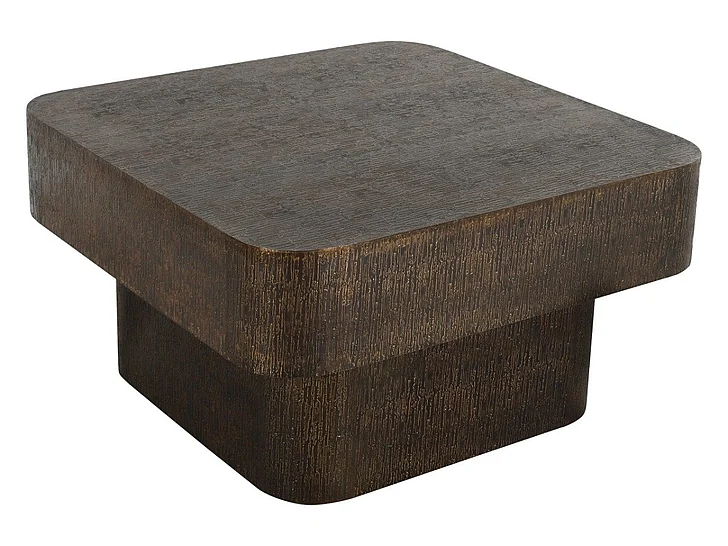 Moti Furniture Landon 32" Cocktail Table in Stamped Brass 60203004