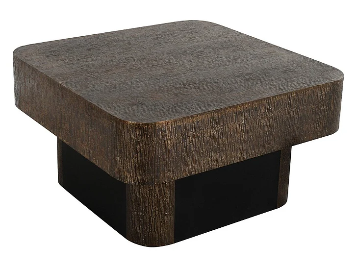 Moti Furniture Landon 32" Cocktail Table in Stamped Brass 60203004S