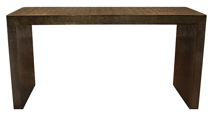 Moti Furniture Landon 60" Console Table in Stamped Brass 60205001