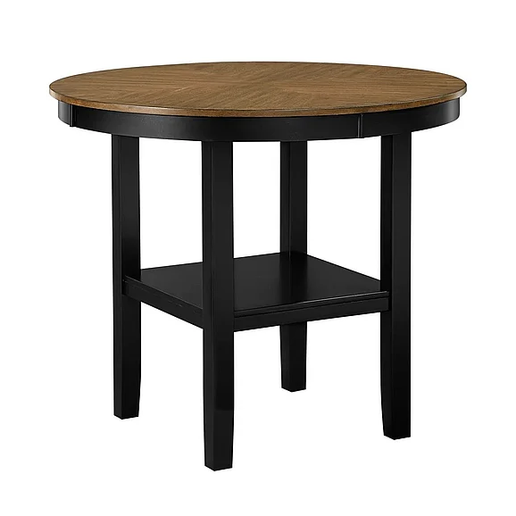 Homelegance Tyler 5-Piece Pack Counter Height Set in Brown/Black 6022-36
