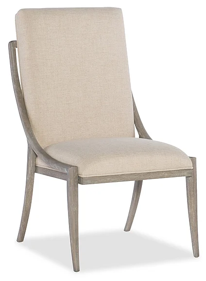 Hooker Furniture Affinity Slope Side Chair (Set of 2) in Gray 6050-75510-GRY