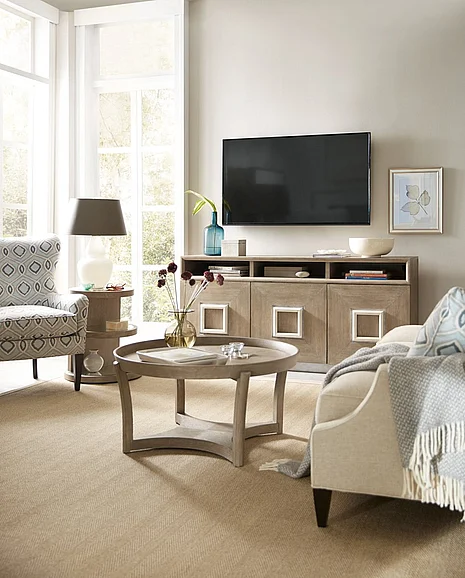 Hooker Furniture Affinity 3pc Occasional Living Room Set in Gray