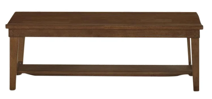 Liberty Furniture Hearthstone Bench in Rustic Oak 382-C9000B