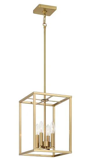 Craftmade Signature Foyer 4 Light 14" H Foyer in Satin Brass 60634-SB