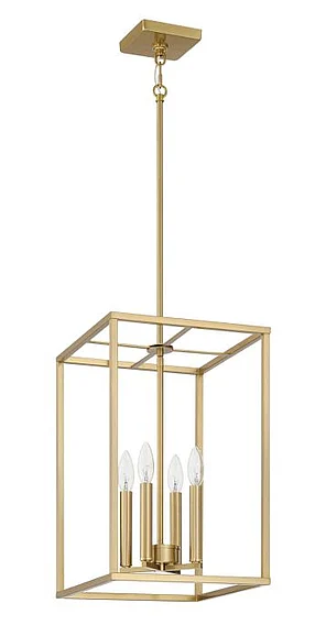 Craftmade Signature Foyer 4 Light 18" H Foyer in Satin Brass 60635-SB