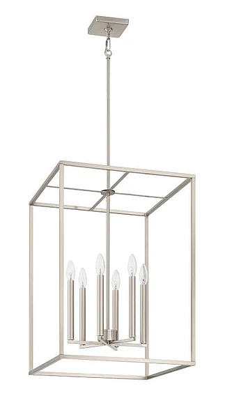 Craftmade Signature Foyer 6 Light 25" H Foyer in Brushed Polished Nickel 60636-BNK