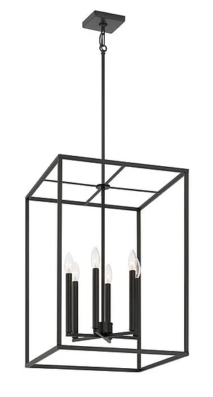 Craftmade Signature Foyer 6 Light 25" H Foyer in Flat Black 60636-FB