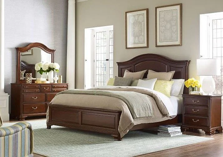 Kincaid Hadleigh 4pc Arched Panel Bedroom Set