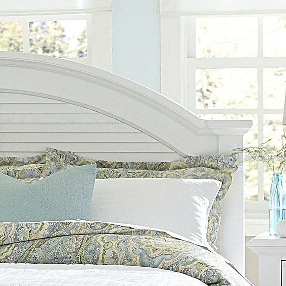 Liberty Furniture Summer House King Panel Headboard in Oyster White