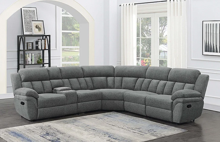 Coaster Furniture Bahrain 6pc Living Room Set in Charcoal
