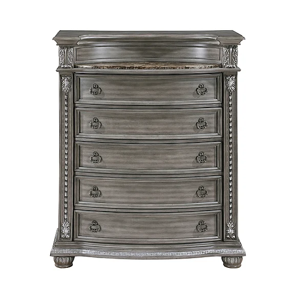 Chest Engineered Wood Gray