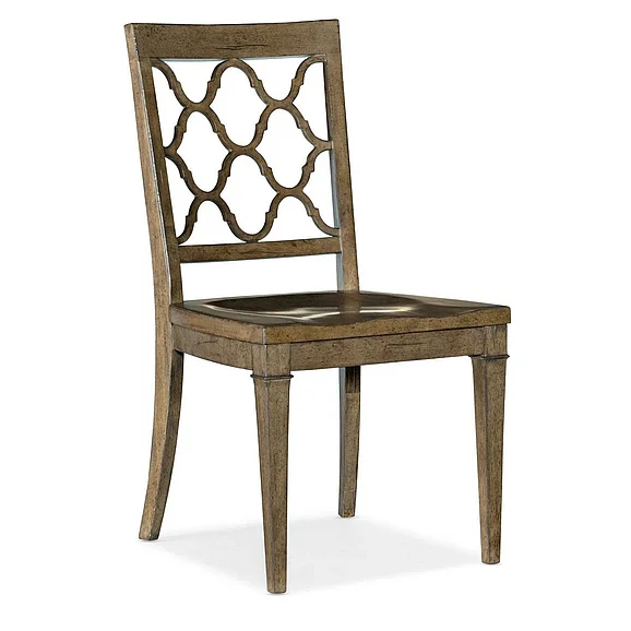 Hooker Furniture Montebello Wood Seat Side Chair in Brown 6102-75310-80 CLOSEOUT