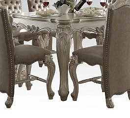 Acme Versailles Counter Height Table in Bone White 61150