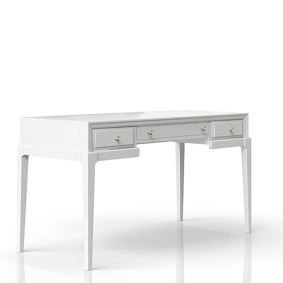 Emma Mason Signature Donalin Writing Desk w/ Power Plug in White