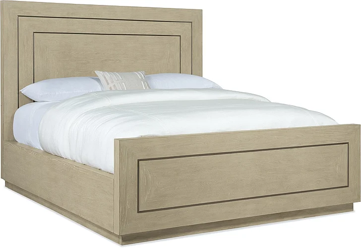 Hooker Furniture Cascade Queen Panel Bed in Light Wood 6120-90250-80