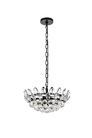 Elegant Emilia 16 In. Pendant in Black 1104D16BK CLOSEOUT
