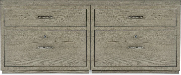 Hooker Furniture Linville Falls 72" Credenza with 2 Lateral Files in Smoke Gray 6150-10910-85