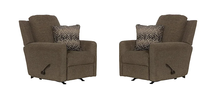 Catnapper Calvin Power Wall Hugger Recliner in Otter 616304 (Set of 2)