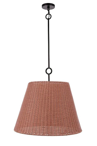Craftmade Kirsten 3 Light 24" Pendant in Flat Black 61893-FB