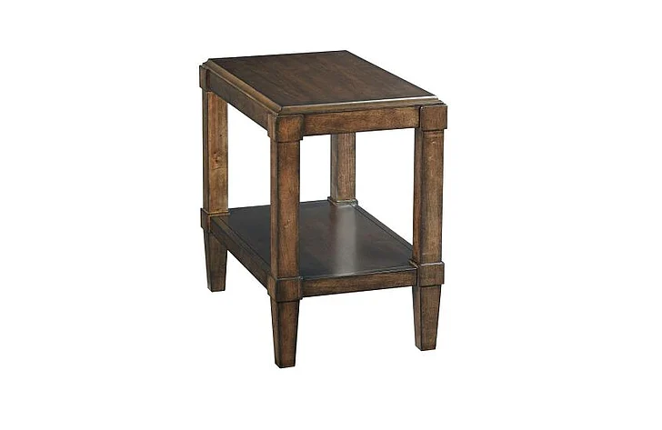 Hammary Halsey Chairside Table in Brown 620-916