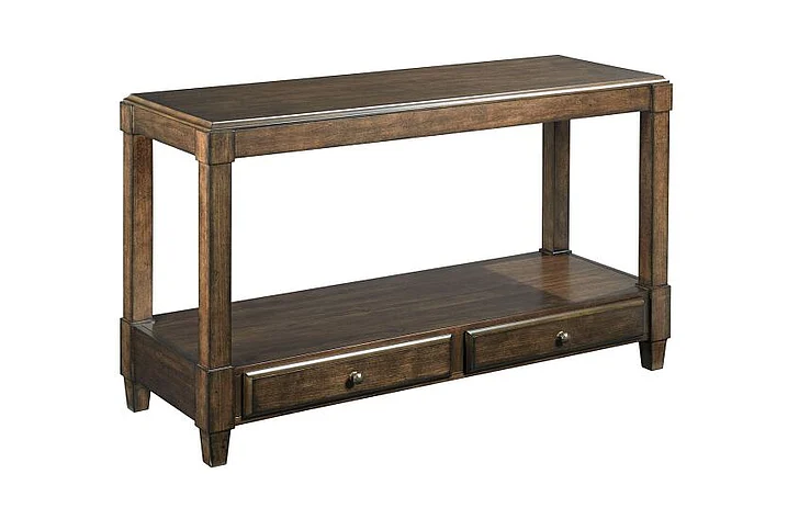 Hammary Halsey Sofa Table in Brown 620-925