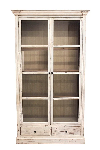 Moti Furniture Manhattan Beach Padawan Cabinet in Ivory 62001001