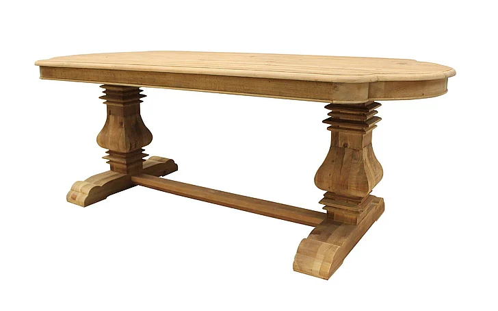 Moti Furniture Manhattan Beach Carrom Dining Table in Natural 62002007