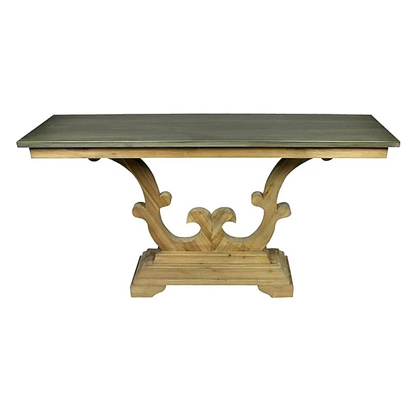 Moti Furniture Bailey Sutton Console Table Old Pine