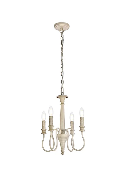 Elegant Flynx 4 Lights Pendant in Weathered Dove LD7042D14WD CLOSEOUT