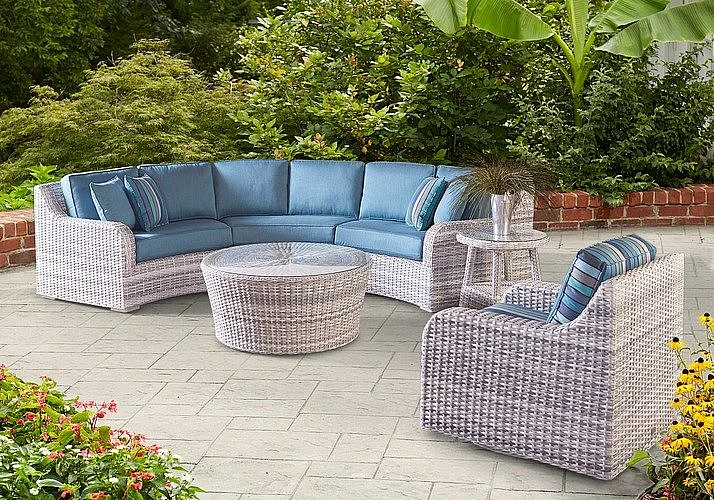 BeachCraft Furniture South Beach 3pc Wedge Sectional
