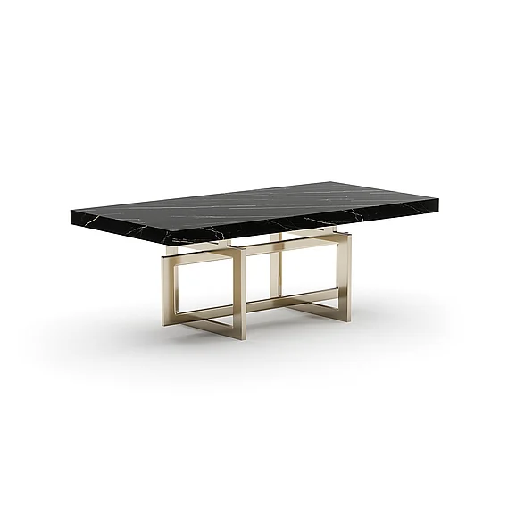 Caracole Wish You Were Here 48" Rec Cocktail Table Dk in Whisper of Gold CLA-425V-4021