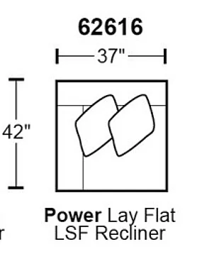 Catnapper McPherson Power Lay Flat LSF Recliner in Buff 62616