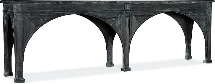 Hooker Furniture Melange Thunber Sofa Console in Gray 628-85150-95