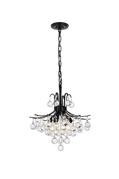 Elegant Toureg 16 In. Black Pendant V8000D16BK/RC