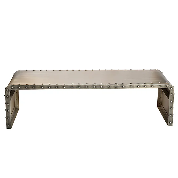 Moti Furniture Inverness Cocktail Table in Silver