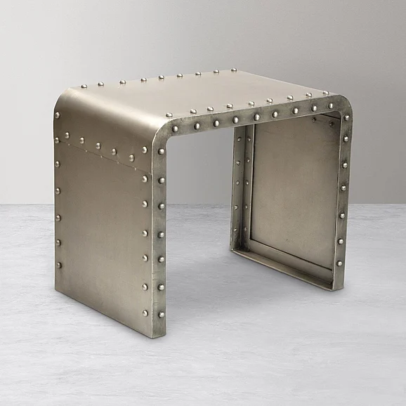 Moti Furniture Sheridan Side Table in Silver 63004001