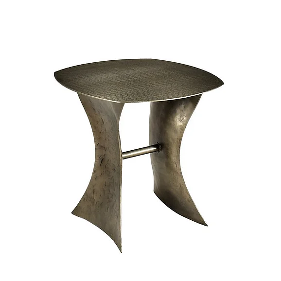 Moti Furniture Milo Iron Occasional Table in Gold