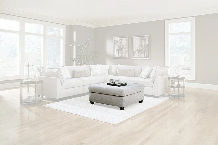 Peak Living 630 Ottoman in Pacino Nickel 63005-2157 CUSTOM ITEM
