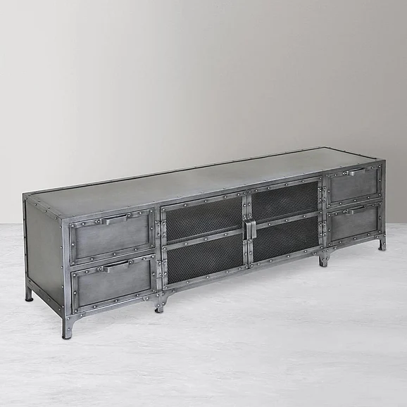 Moti Furniture Sheridian Media Cabinet in Gray