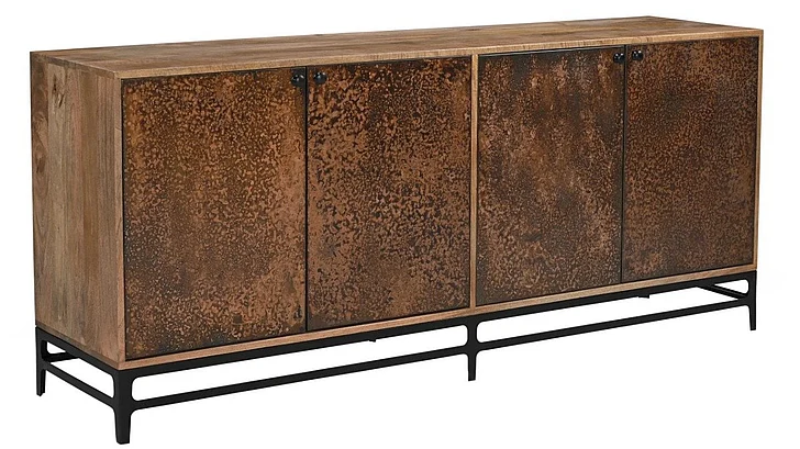 Moti Furniture Balthazar 4-Door Sideboard in Dark Copper 63109006
