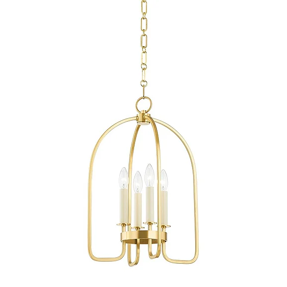 Hudson Valley Lighting Oakville Lantern in Aged Brass 6314-AGB
